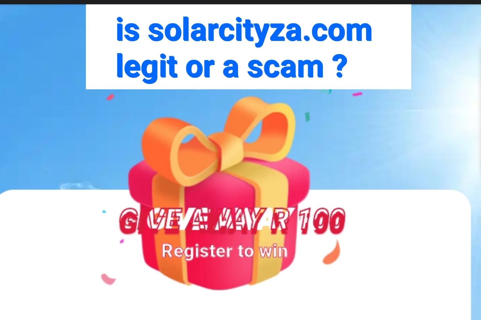 Solarcityza.com Review: Another Scam ? Read now to find out the truth about it!