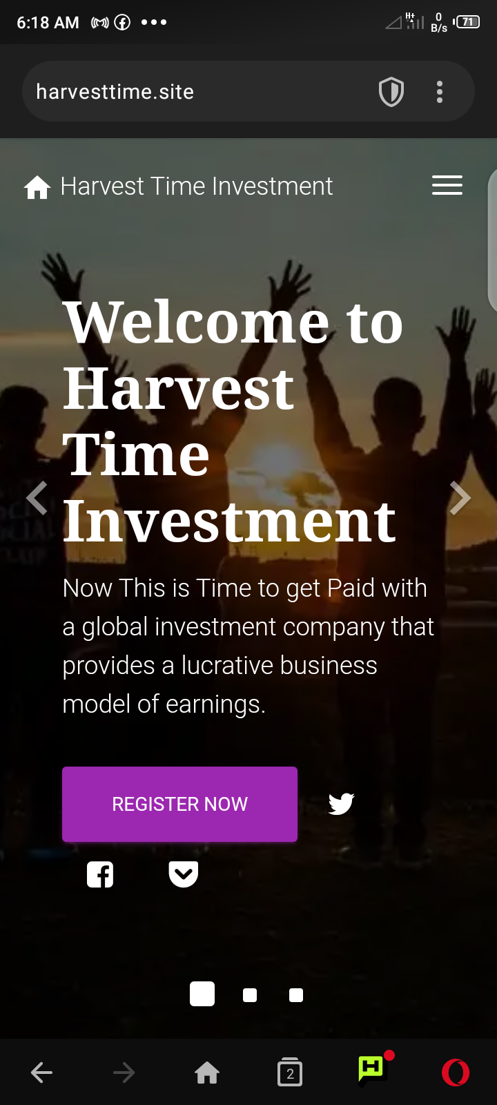Harvesttime.site Review – Fake or Real How it works Sign up ?