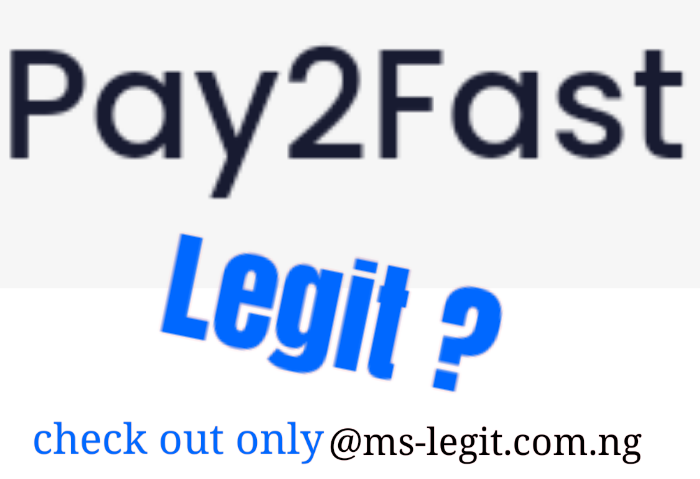 Pay2fast.co Review: Is Pay2fast Legit or Scam ?